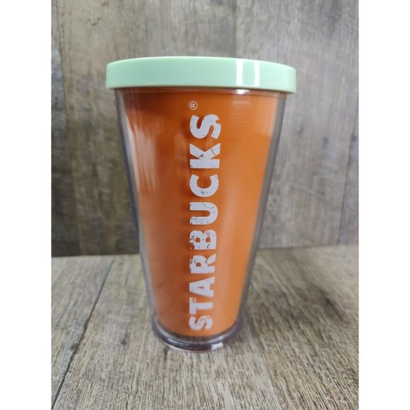 STARBUCKS TUMBLER ORANGE/TURQUOISE/PURPLE STRAW NEW NO TAG